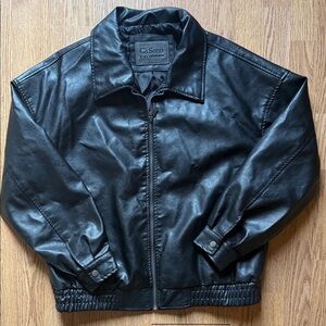 Ci Sono Men's Black Bomber Jacket
